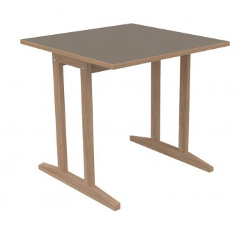 Table Soline piètement à dégagement latéral - 80x80 cm